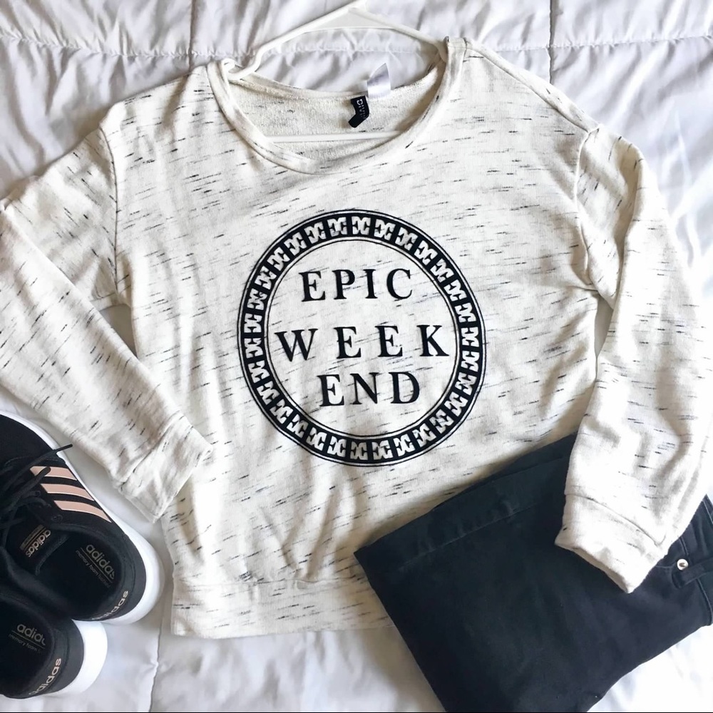 Epic weekend high rise crewneck